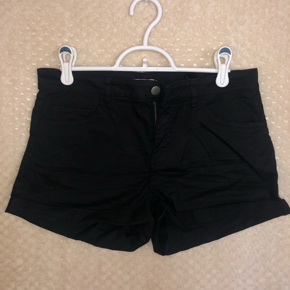 Black “jean” shorts